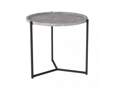 Стол журнальный Бруно (Серый мрамор)