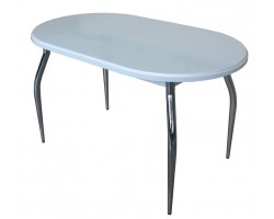 Стол БАКАР 3D (белые цветы)