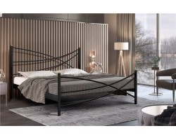 Кровать Лиана (160х200/металлическое основание) Черный