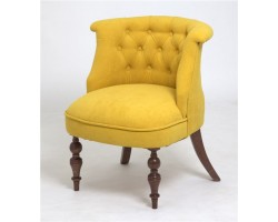 Кресло Бархат (темный тон / G07- желтый)