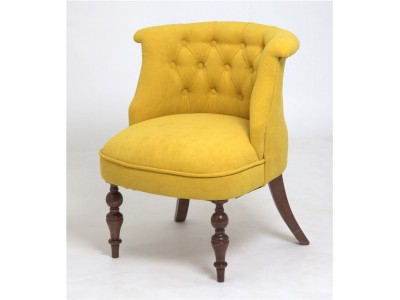 Кресло Бархат (темный тон / G07- желтый)