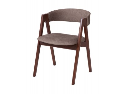 Стул "Честер 1" (темный орех/ткань Айсберг корица)