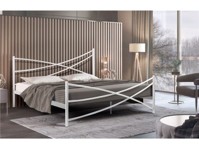 Кровать Лиана (180х200/металлическое основание) Белый