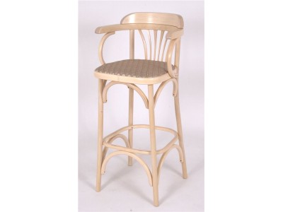 Стул барный 750 Венский мягкий (беленый дуб, ткань 1 beige)