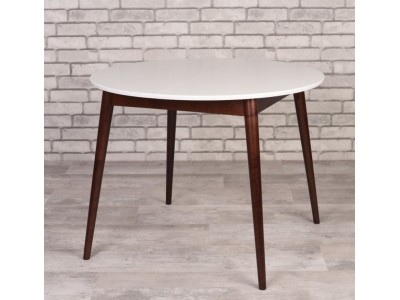 Стол Алиса-1000 (белый/темный) раздвижной