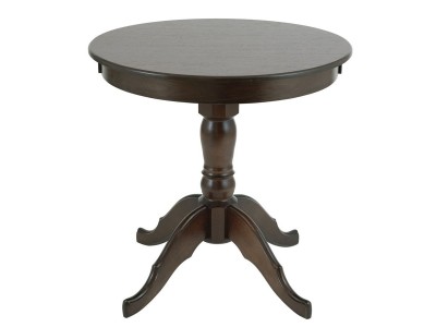 Стол обеденный не раздвижной Круглый-80 (темный орех)