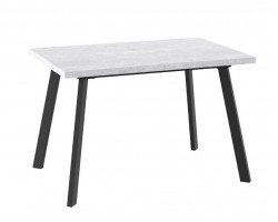 БОРГ-120(160)х80стол раздвижной, Серый сланец/Черный