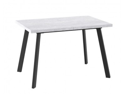 БОРГ-120(160)х80стол раздвижной, Серый сланец/Черный