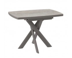 Стол Andres-110 (110/145 х 80 /камень бежевый-HPL/капучино)
