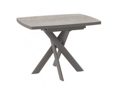 Стол Andres-110 (110/145 х 80 /камень бежевый-HPL/капучино)