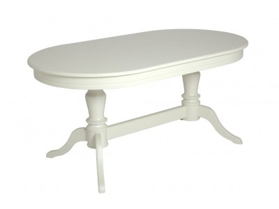 Стол "Орфей-1" (Эмаль 11/шпон бук) Слоновая кость