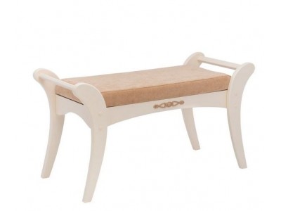 Банкетка "Стефани" (дуб шампань, ткань Крем) Вис