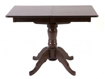 Стол на одной ноге Альт-110 раздвижной (Шоколад/массив березы, Шпон)