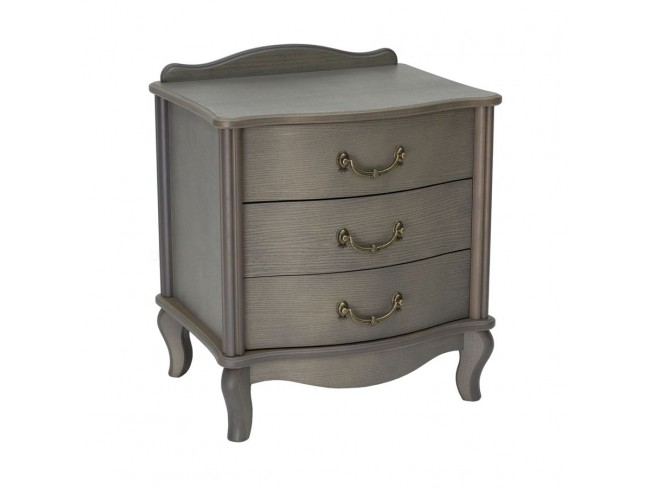 Прикроватная тумбочка Джульетта 3 ящика (Серый ясень) Ls