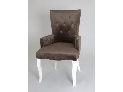 Кресло Виктория (эмаль белая / 15 - коричневый)