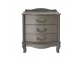 Прикроватная тумбочка Джульетта 3 ящика (Серый ясень) Ls