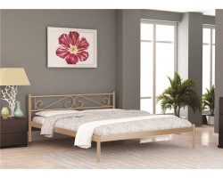 Кровать ШАРМ (120х200/металлическое основание) Бежевый