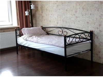 Кушетка Оптима Люкс (90х200/металлическое основание) Черный Кушетка Оптима Люкс (90х200/металлическое основание) Черный