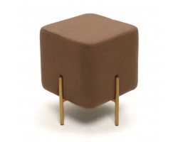 Пуф "Аликанте" (коричневый/ноги золото)