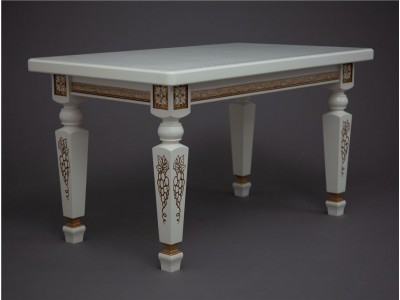 Журнальный стол "Верона-В" (1013+патина золото) слоновая кость