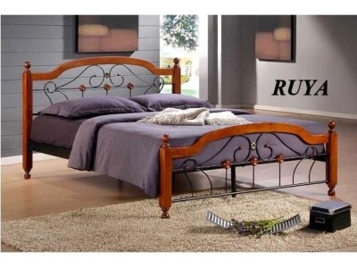 Двуспальная кровать Руя (Ruya) (160х200) Темный орех