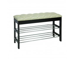 Банкетка "Грейс" (Венге/орегон 106 , каретная стяжка) Ls