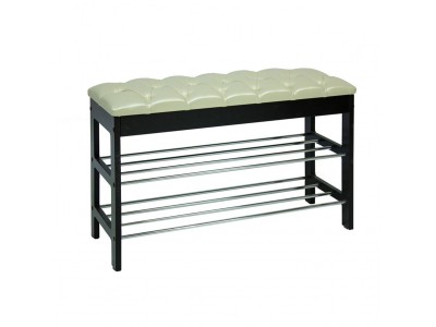 Банкетка "Грейс" (Венге/орегон 106 , каретная стяжка) Ls