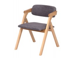 Стул складной Томас (бук/ткань Айсберг грей)