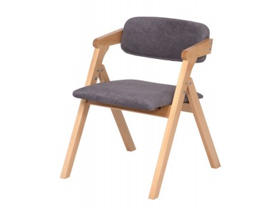 Стул складной Томас (бук/ткань Айсберг грей)