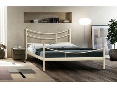 Кровать двуспальная "Luna" (160х200/металлическое основание) Бежевый