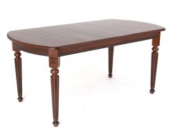 Стол овальный "Милорд-170" (90х170х220 / темный орех/патина темная)