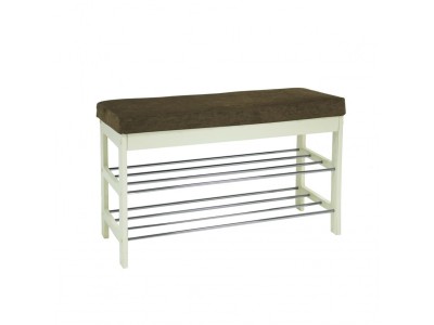 Банкетка "Грейс" (дуб шампань/ткань Бурая) Ls