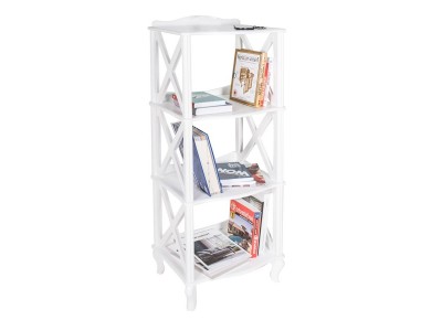 Этажерка-стеллаж Джульетта 3 яруса (цвет Молочный дуб) Ls Этажерка-стеллаж Джульетта 3 яруса (цвет Молочный дуб) Ls