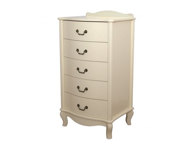Комод "Джульетта" узкий 5 ящ. (дуб шампань) Вис