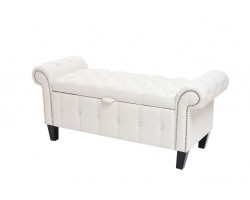 Пуф "Толедо" (Торокс) Белый кожзам