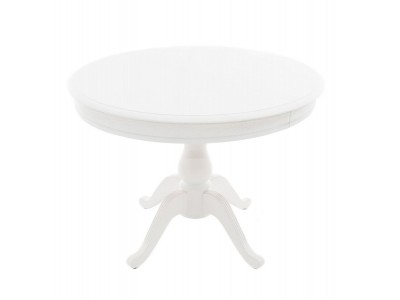 Стол "Фабрицио-1" раздвижной (D 1000 / Цвет дерева:Тон 9 Эмаль белая)