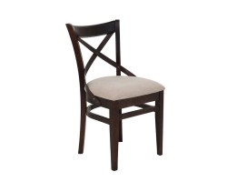 Стул полумягкий "Соло" венский (Тон 8 Венге / ткань:Вивальди 04)
