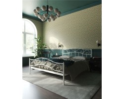 Кровать с изножьем "Глэдис" (120х200/ноги металл/цвет Белый)