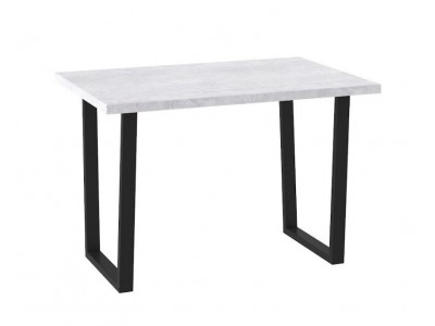 СТРОНГ-120х80, стол нераздвижной Серый сланец/Черный