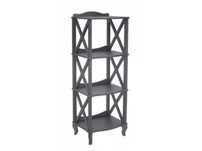 Этажерка-стеллаж "Джульетта"-3 (серый ясень ) Вис