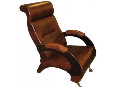 Кресло для отдыха, мод.9-Д (Antik Крокодил/Венге) Коричневый Кресло для отдыха, мод.9-Д (Antik Крокодил/Венге) Коричневый