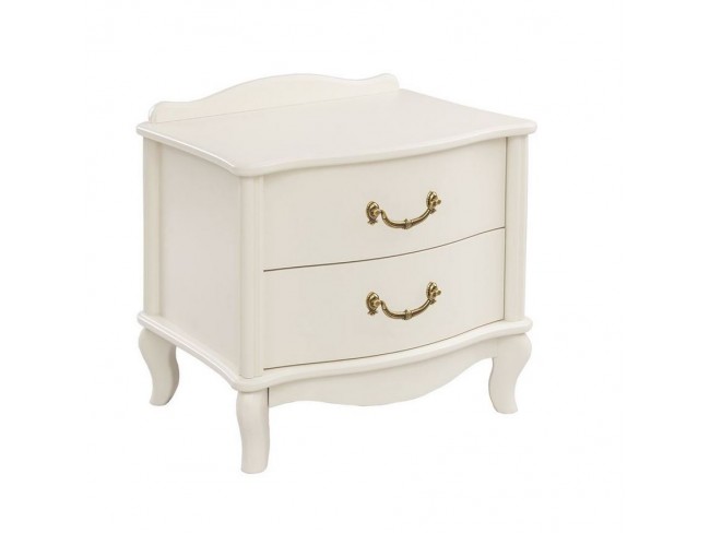 Тумбочка прикроватная "Джульетта" 2 ящ. (молочный дуб ) Вис