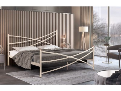 Кровать Лиана (140х200/металлическое основание) Бежевый