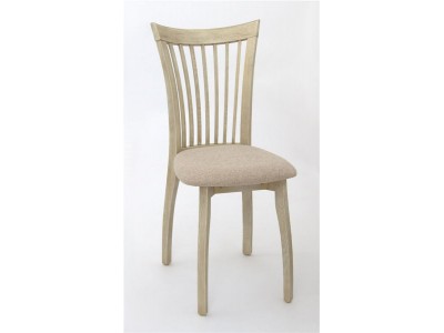 Стул "Виктория-1" м/с (Слоновая кость, матовый+ патина золото / ткань Wool Milk)