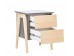 Тумбочка "Сканди" 2 ящ. (Натуральное дерево/серый ясень)