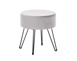 Пуф Кома (ткань велюр Светло-серый)