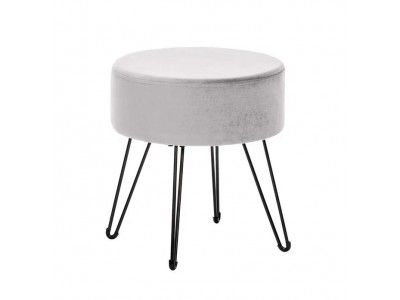 Пуф Кома (ткань велюр Светло-серый)