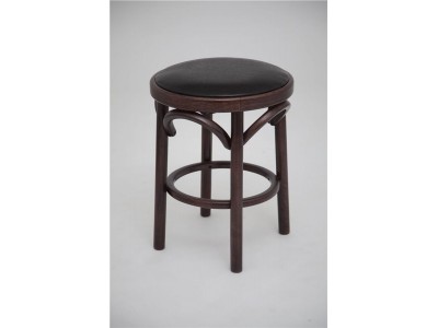 Табурет Венский мягкий (темный тон, экокожа коричневая)