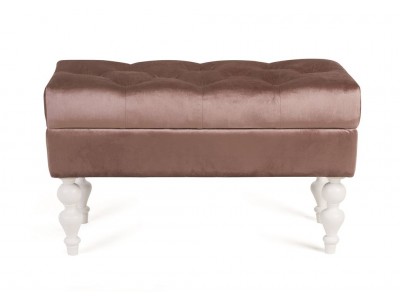 Банкетка Виктория (эмаль белая / 24 - розовый)