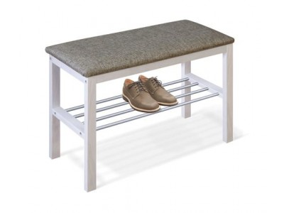 Банкетка SHT-В2 Sheffilton (дерево-ткань/беленый-кедровый) Sheffilton